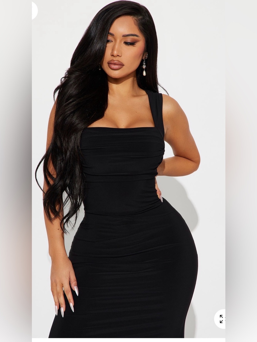 Fashion Nova Black Backless Maxi Gown - Picture 2 of 4